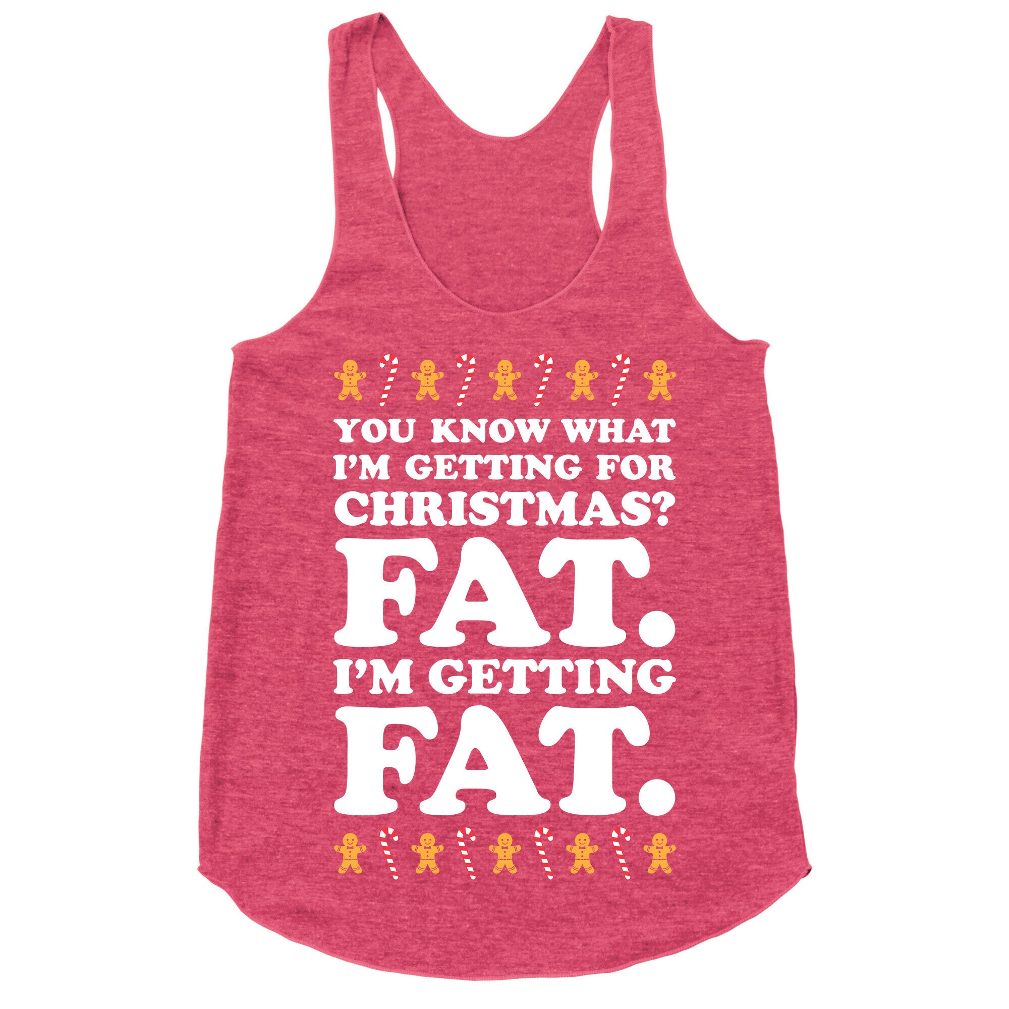 Fat Christmas Racerback Tank